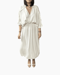 ABITO LUNGO MANICA A KIMONO HAVEONE - XE BLU ABBIGLIAMENTO