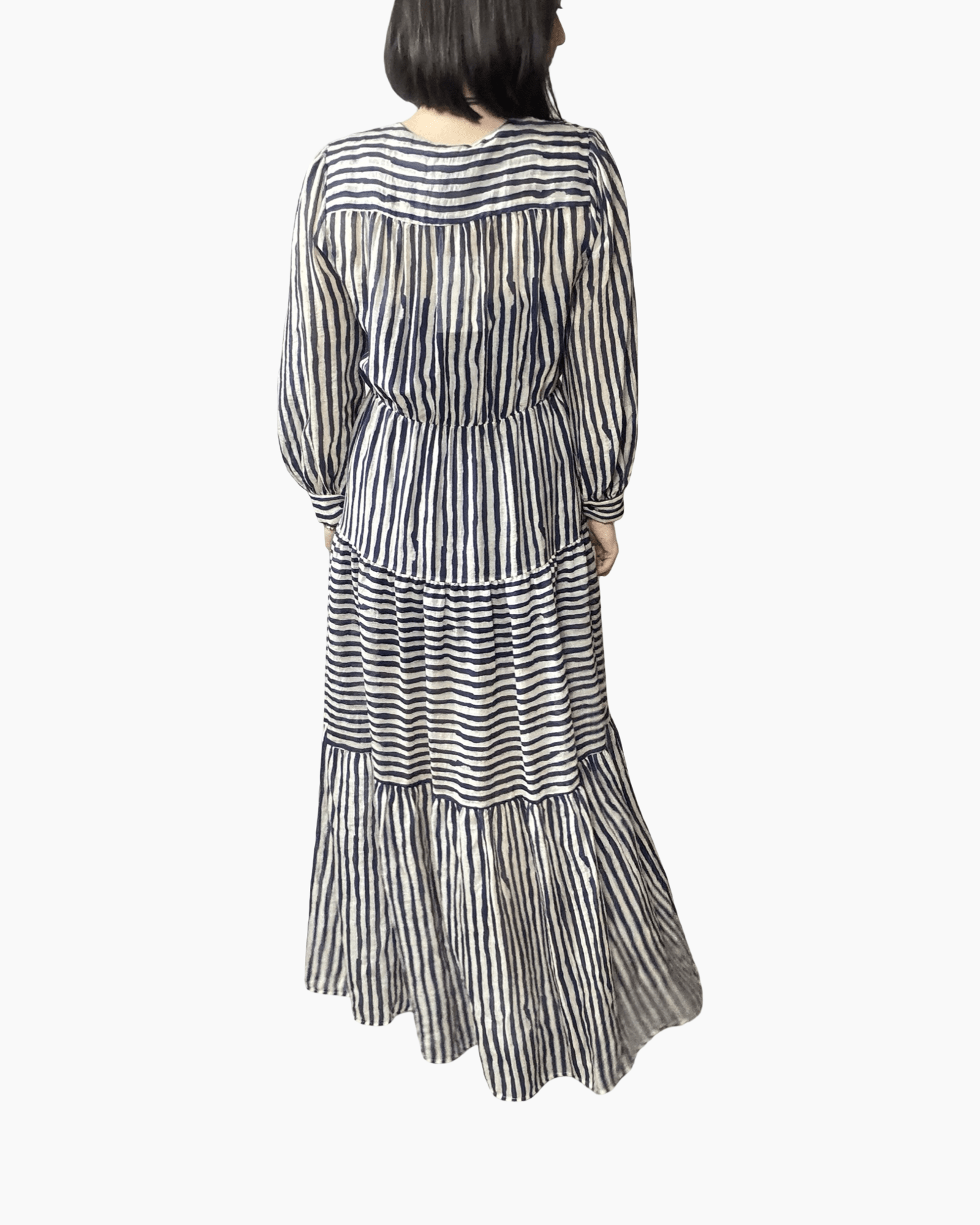 ABITO LUNGO RIGATO SUSY MIX - XE BLU ABBIGLIAMENTO