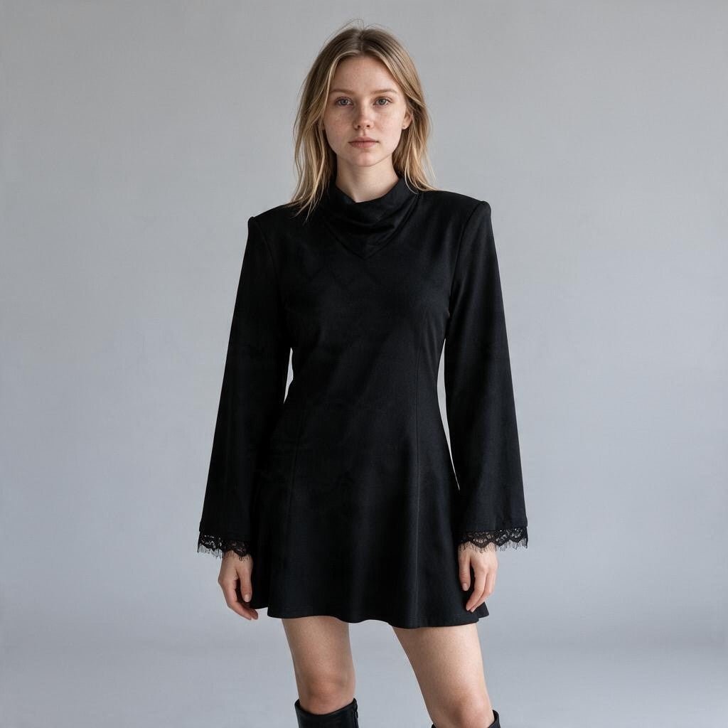 ABITO MANICA PIZZO MOTEL - XE BLU Abbigliamento Donna