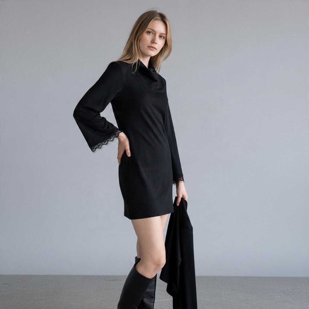 ABITO MANICA PIZZO MOTEL - XE BLU Abbigliamento Donna
