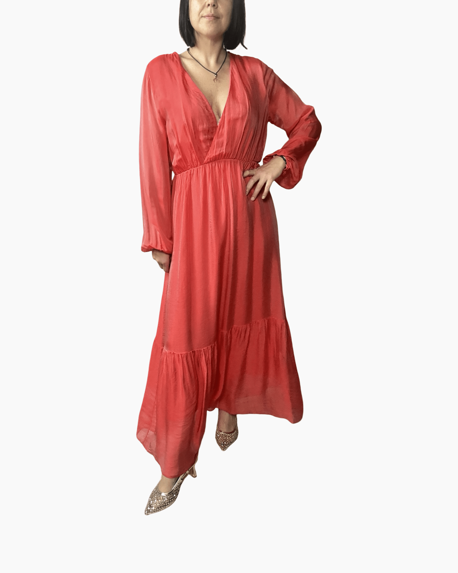 ABITO MISTO SETA DIXIE - XE BLU ABBIGLIAMENTO