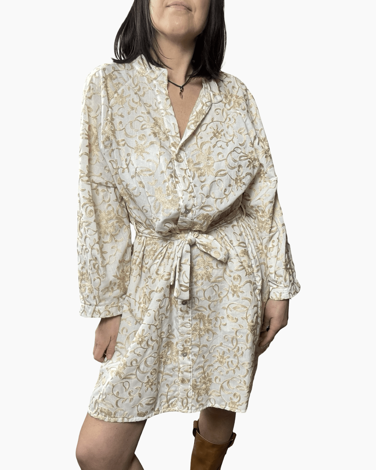 ABITO RICAMI SUSY MIX - XE BLU ABBIGLIAMENTO