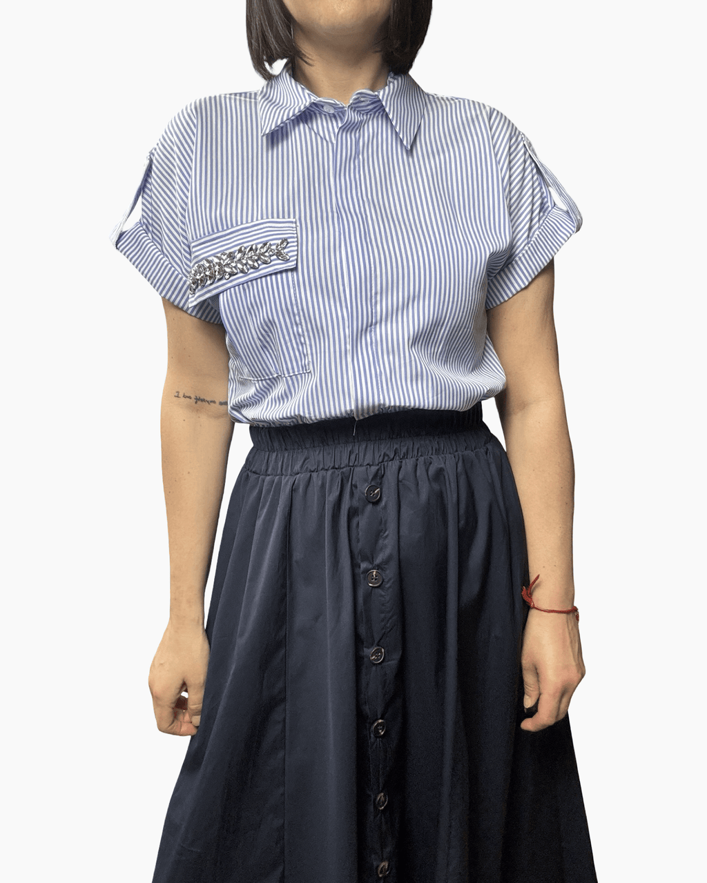ABITO RIGATO MOTEL - XE BLU ABBIGLIAMENTO