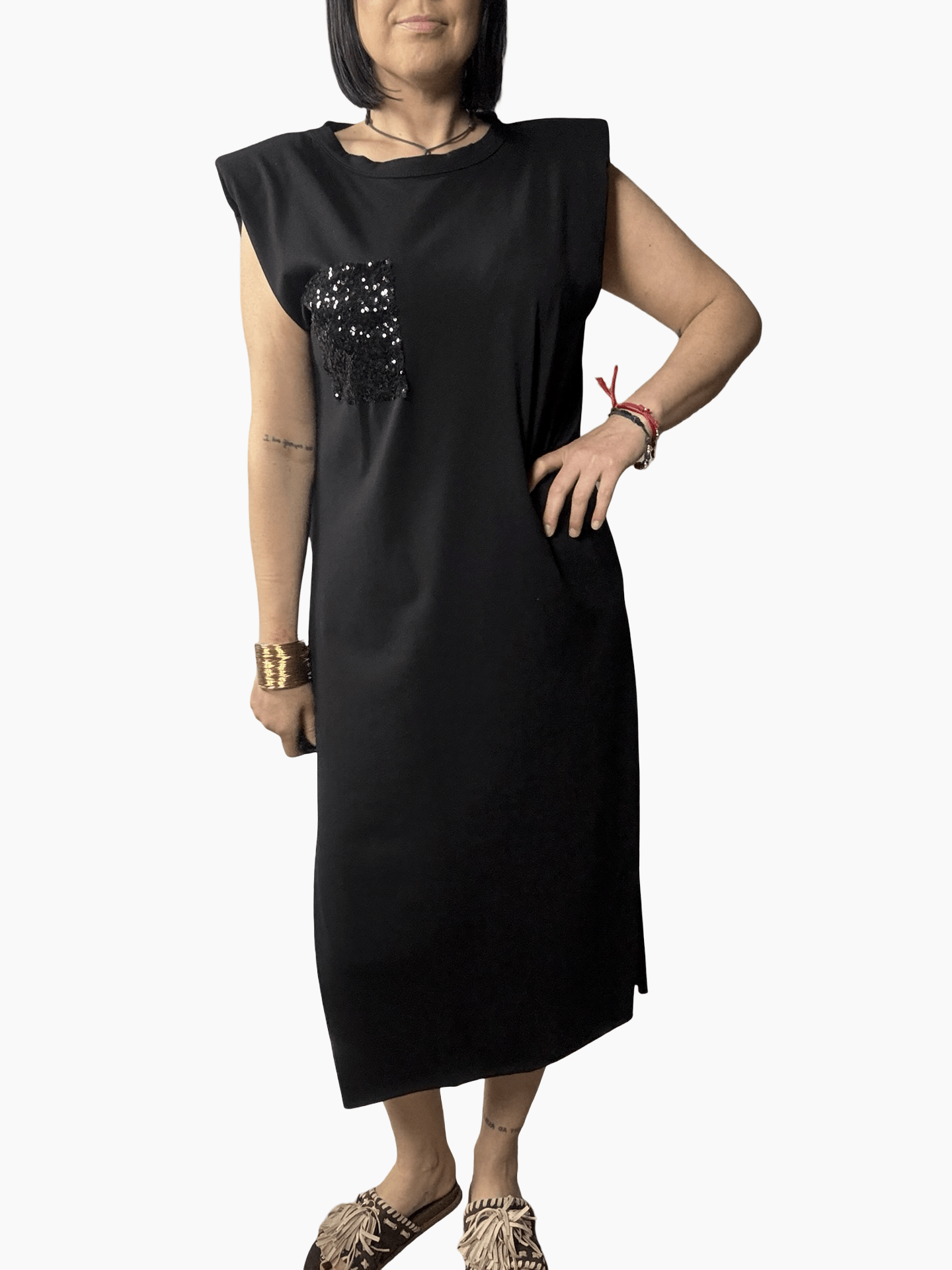 ABITO SPACCO TASCA SUSY MIX - XE BLU ABBIGLIAMENTO