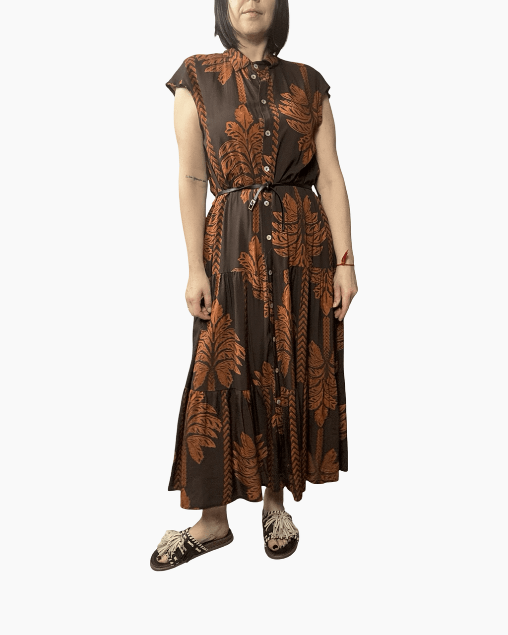 ABITO STAMPA ETNICA SUSY MIX - XE BLU ABBIGLIAMENTO