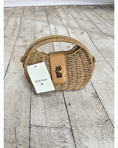BAULETTO IN RAFFIA SUSY MIX - XE BLU ABBIGLIAMENTO