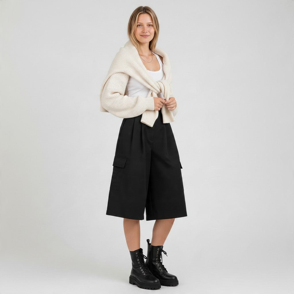 BERMUDA CARGO SUSY MIX - XE BLU Abbigliamento Donna