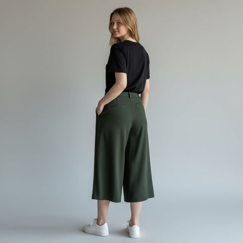 BERMUDA FLUIDO SUSY MIX - XE BLU Abbigliamento Donna
