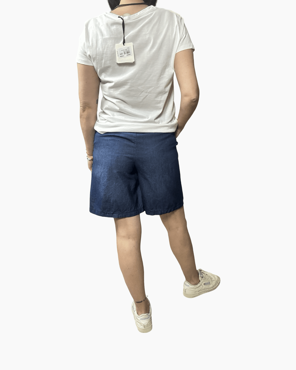 BERMUDA IN CHAMBRAY SUSY MIX - XE BLU ABBIGLIAMENTO