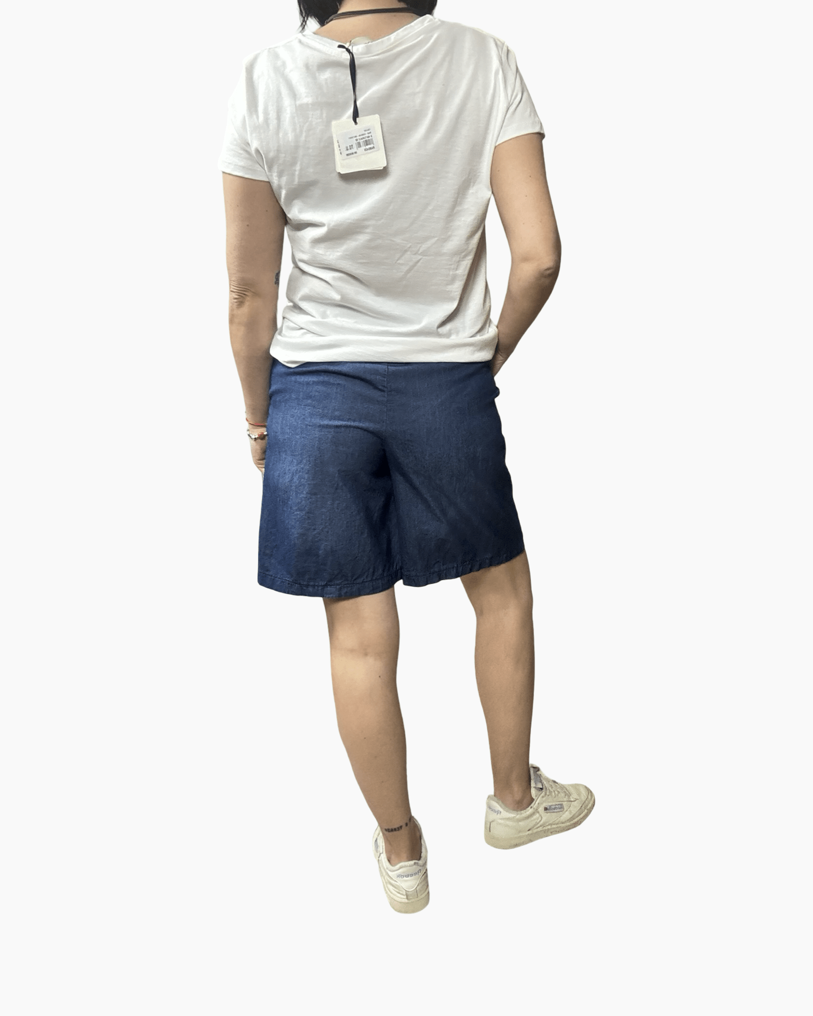 BERMUDA IN CHAMBRAY SUSY MIX - XE BLU ABBIGLIAMENTO