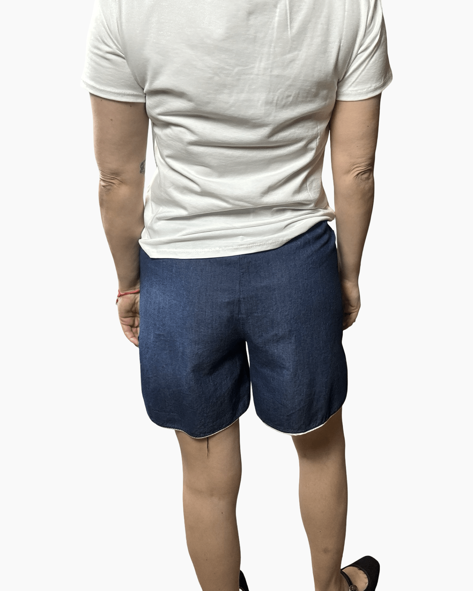 BERMUDA IN CHAMBRAY SUSY MIX - XE BLU ABBIGLIAMENTO