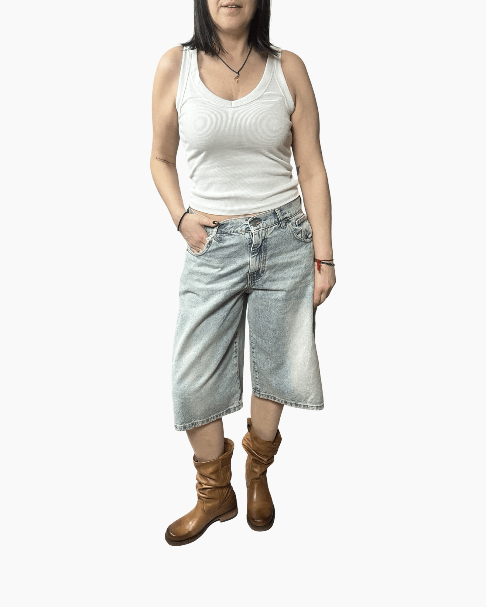 BERMUDA IN JEANS SUSY MIX - XE BLU ABBIGLIAMENTO