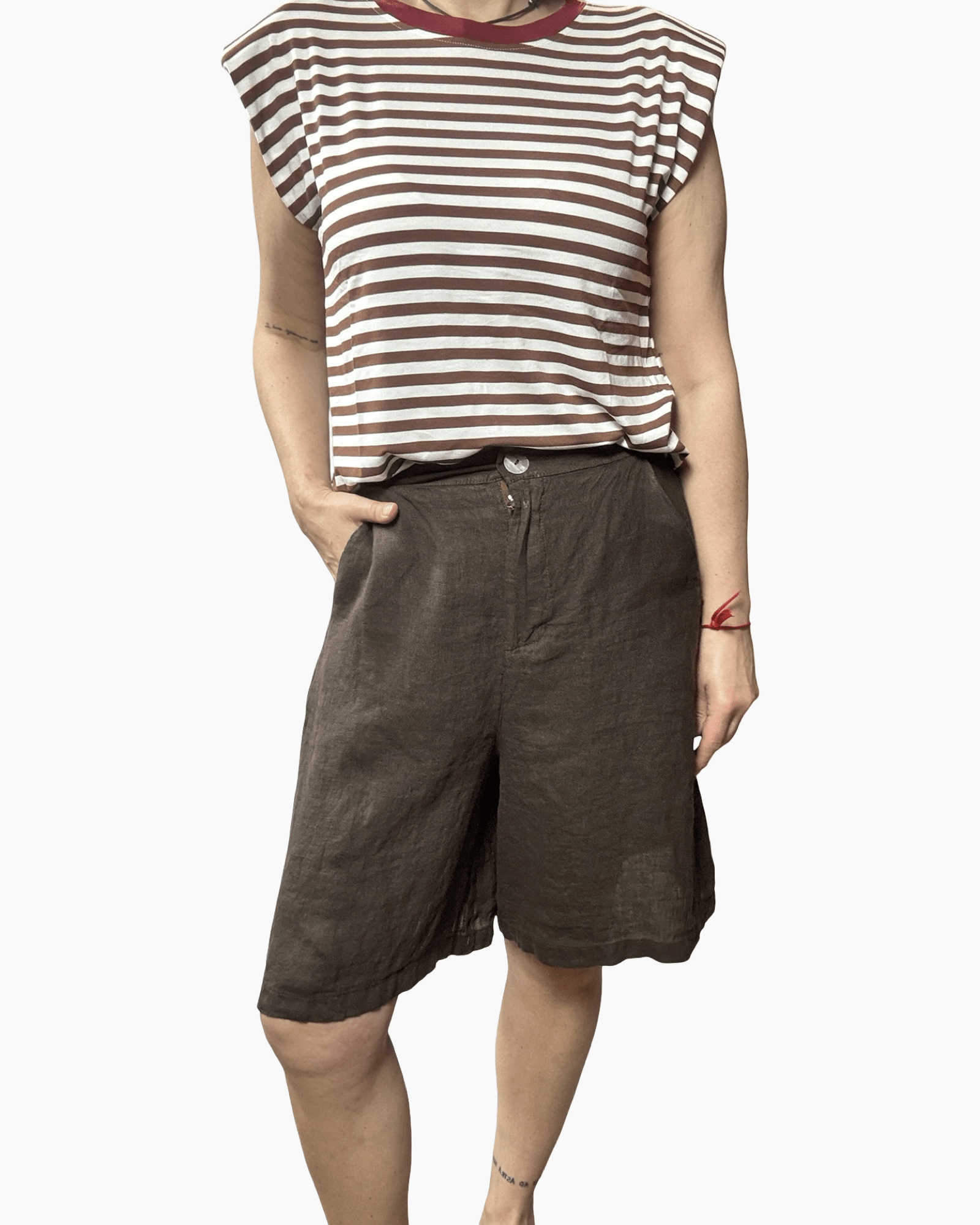 BERMUDA IN LINO SUSY MIX - XE BLU ABBIGLIAMENTO
