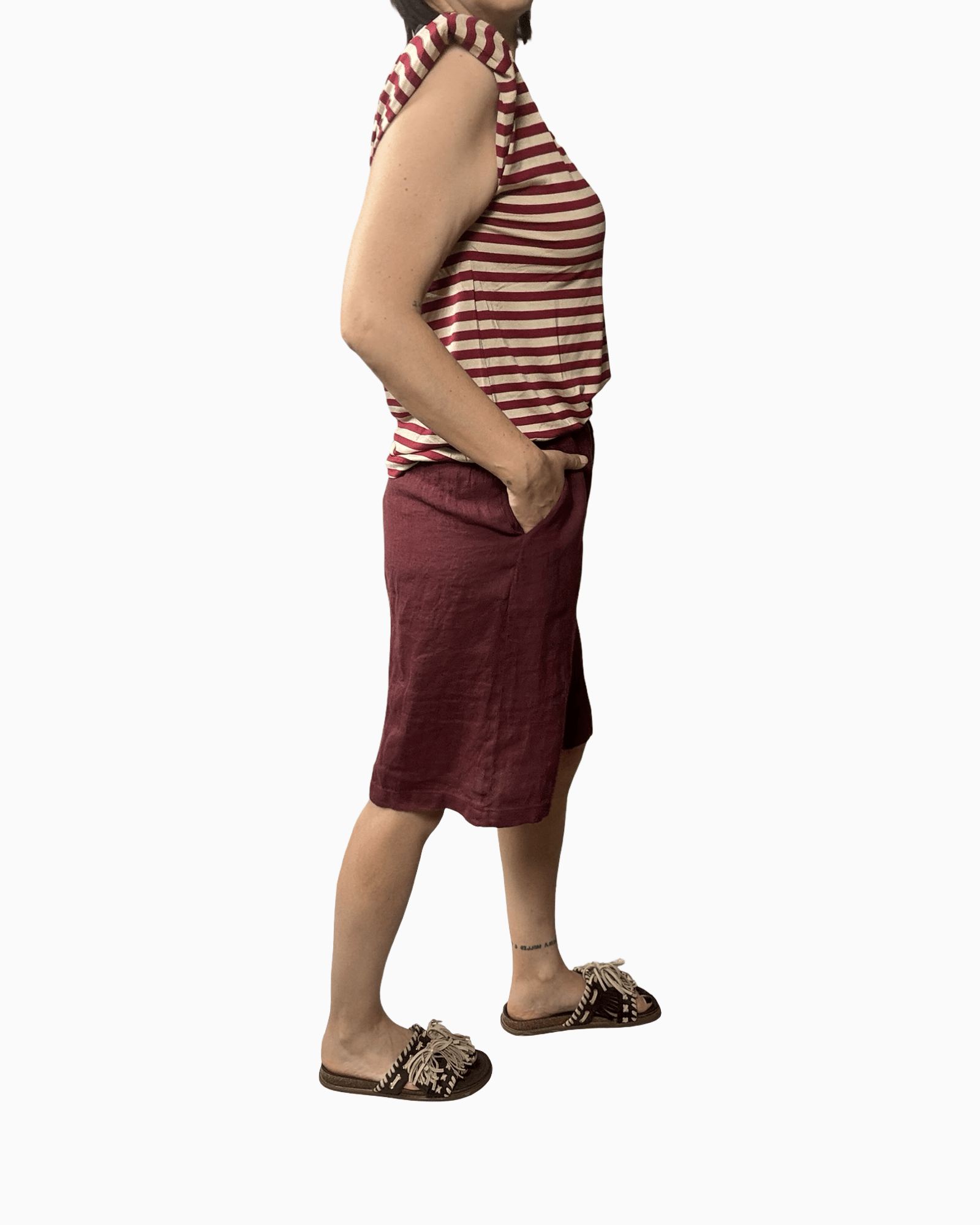BERMUDA IN LINO SUSY MIX - XE BLU ABBIGLIAMENTO