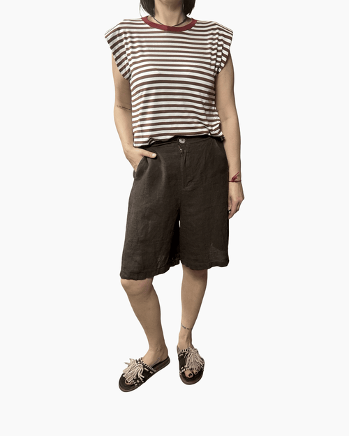 BERMUDA IN LINO SUSY MIX - XE BLU ABBIGLIAMENTO