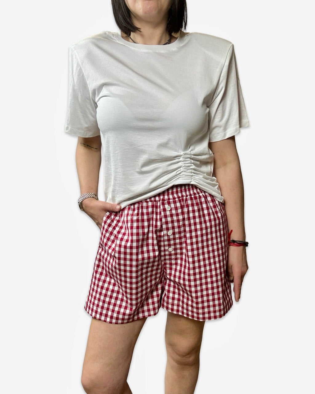 BERMUDA VICHY VICOLO - XE BLU ABBIGLIAMENTO