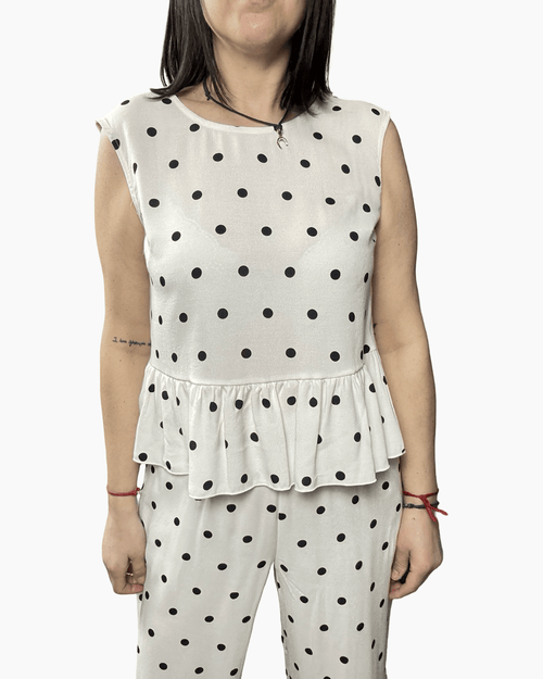 BLUSA A POIS DIXIE - XE BLU ABBIGLIAMENTO