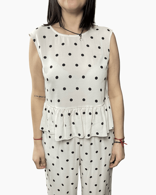 BLUSA A POIS DIXIE - XE BLU ABBIGLIAMENTO