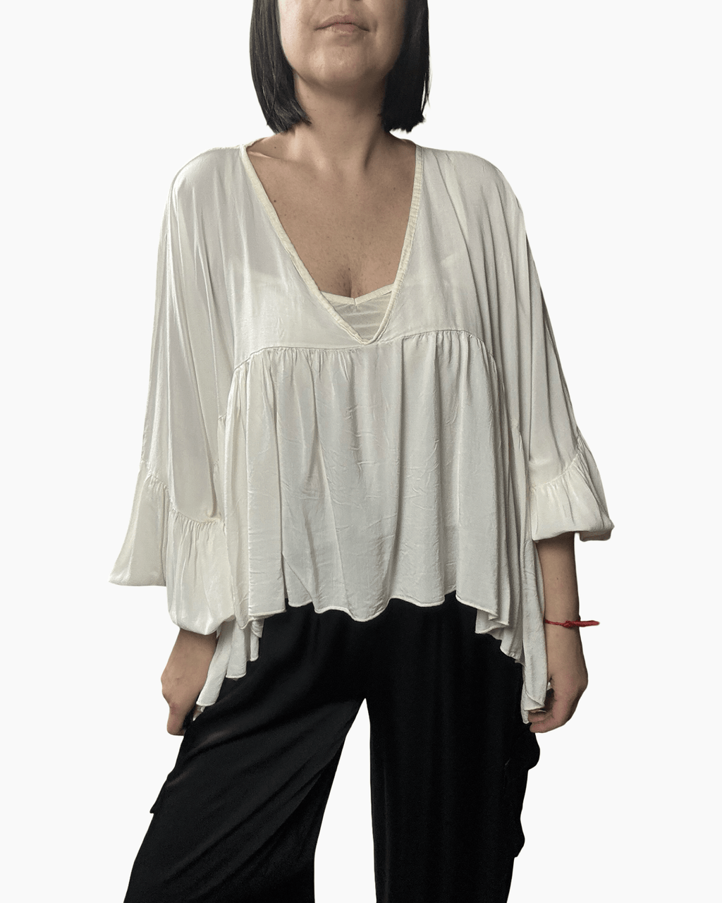 BLUSA CON TOP SUSY MIX - XE BLU ABBIGLIAMENTO