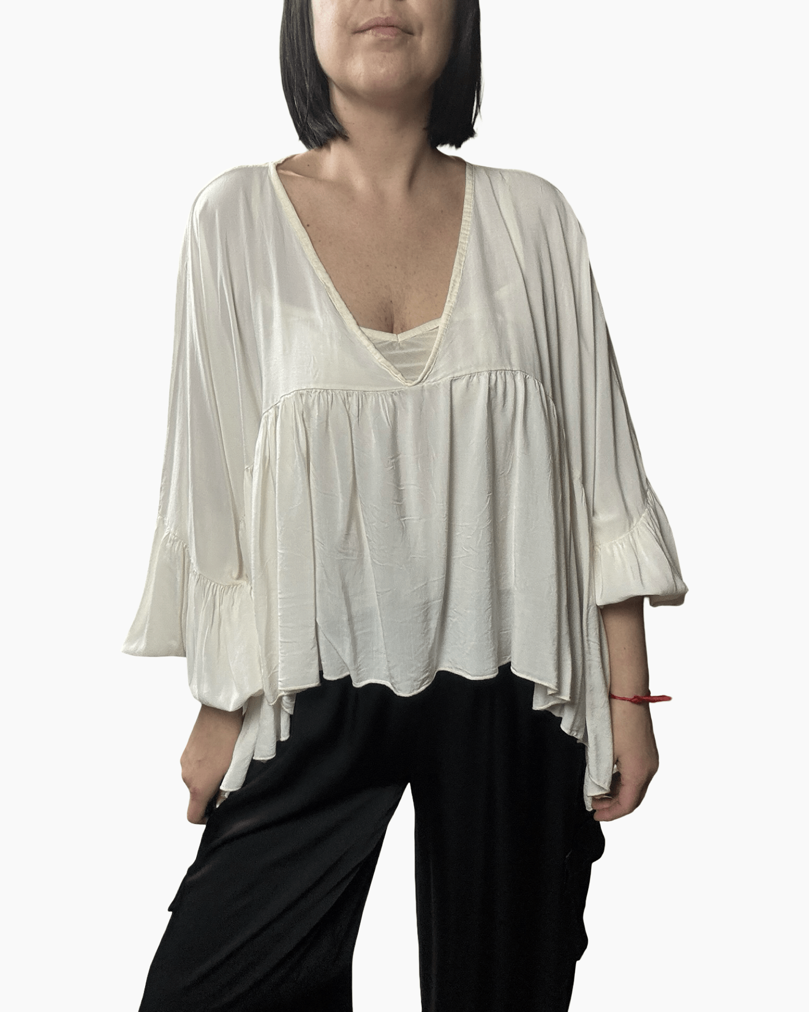 BLUSA CON TOP SUSY MIX - XE BLU ABBIGLIAMENTO