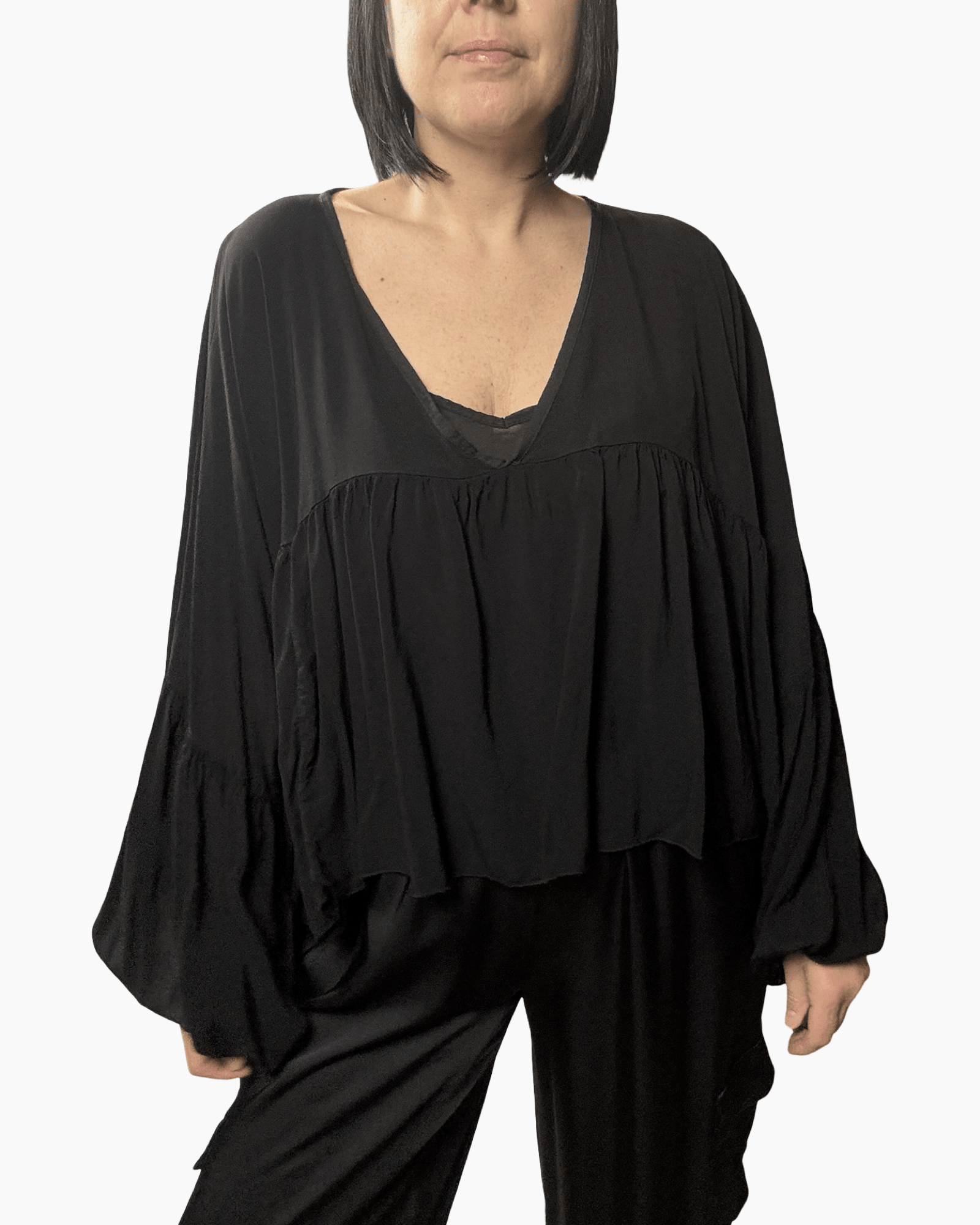 BLUSA CON TOP SUSY MIX - XE BLU ABBIGLIAMENTO