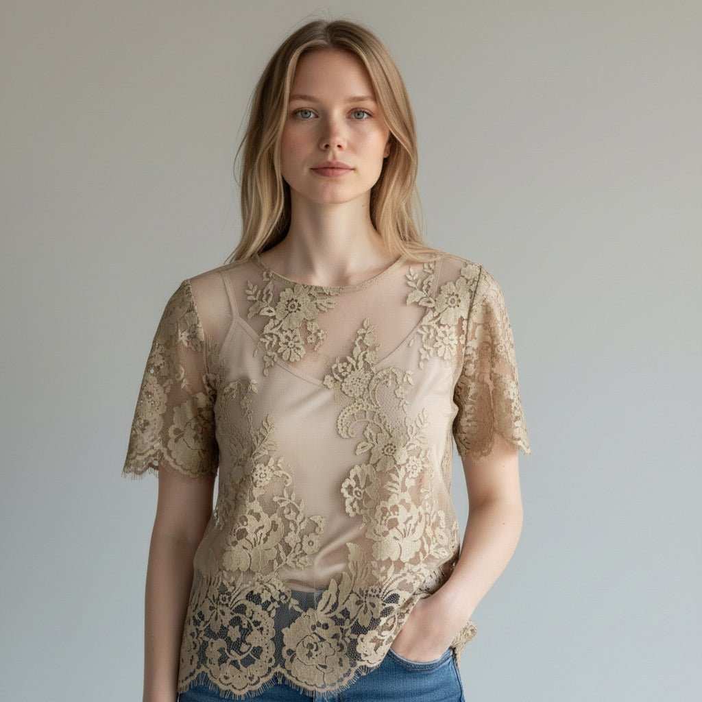 BLUSA PIZZO MOTEL - XE BLU Abbigliamento Donna