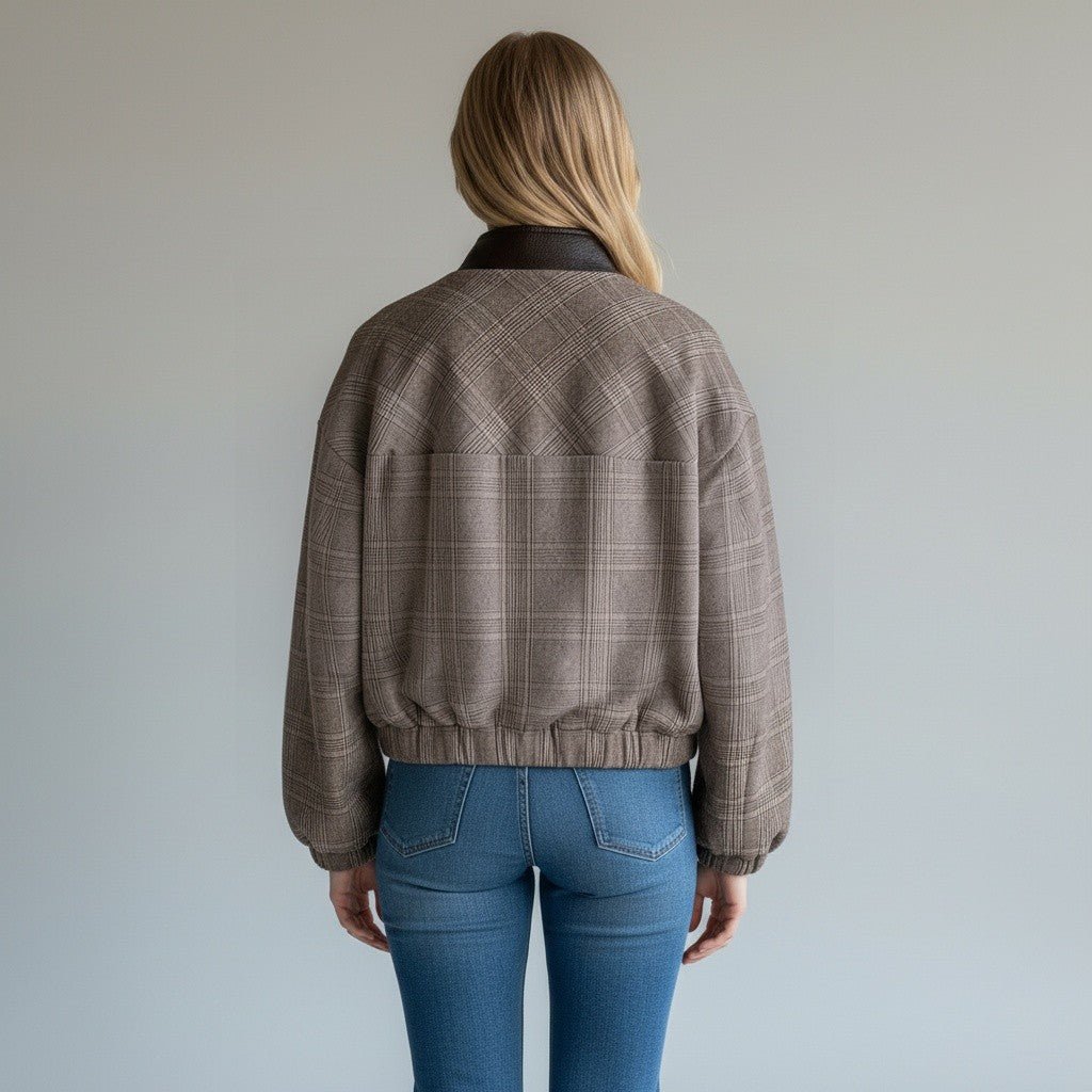 BOMBER FRANGE VICOLO - XE BLU Abbigliamento Donna