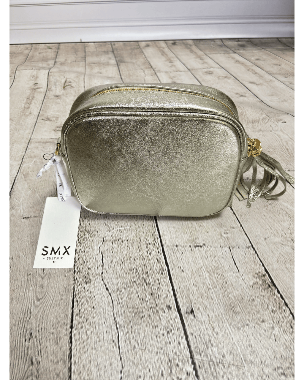 BORSA IN ECOPELLE LAMINATA SUSY MIX - XE BLU ABBIGLIAMENTO