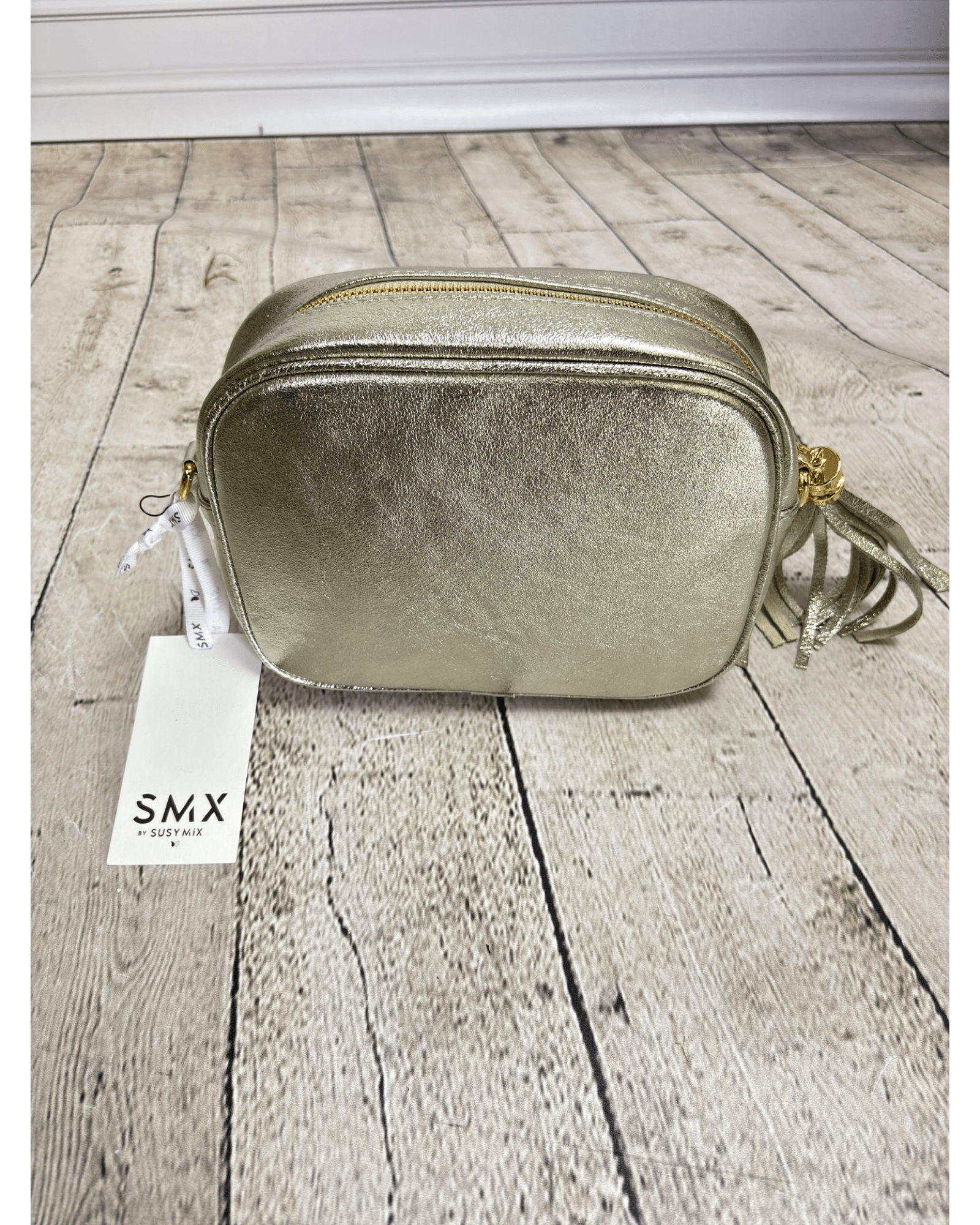 BORSA IN ECOPELLE LAMINATA SUSY MIX - XE BLU ABBIGLIAMENTO