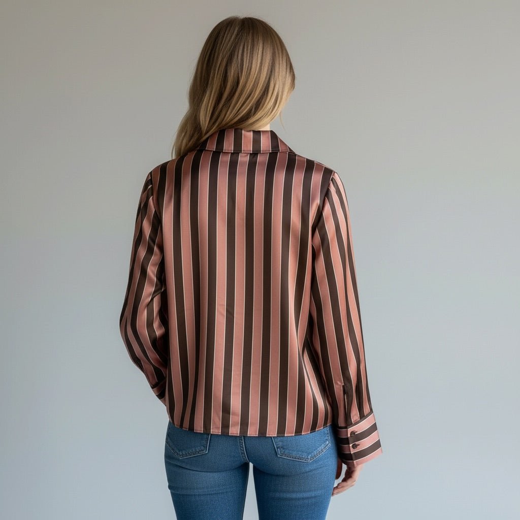 CAMCIA RIGATA SUSY MIX - XE BLU Abbigliamento Donna