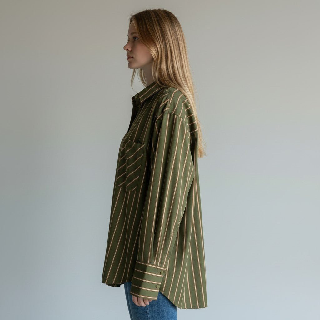 CAMICIA A ARIGHE HAVEONE - XE BLU Abbigliamento Donna