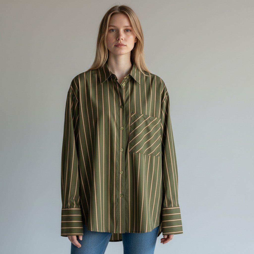 CAMICIA A ARIGHE HAVEONE - XE BLU Abbigliamento Donna