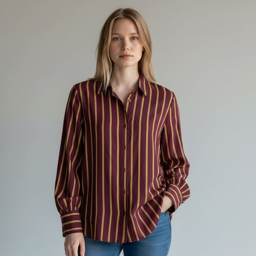 CAMICIA A RIGHE FLUIDA DIXIE - XE BLU Abbigliamento Donna