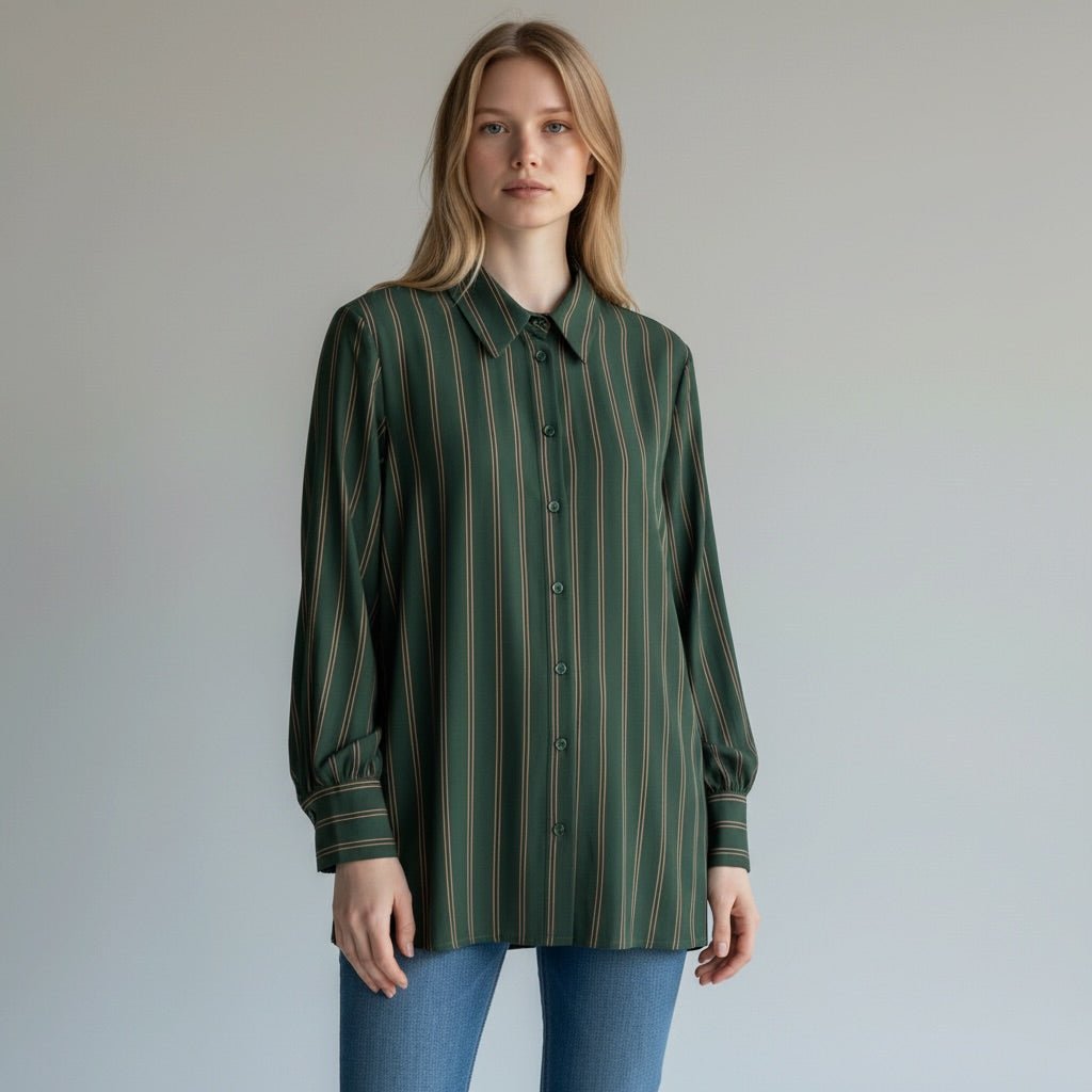 CAMICIA A RIGHE FLUIDA DIXIE - XE BLU Abbigliamento Donna