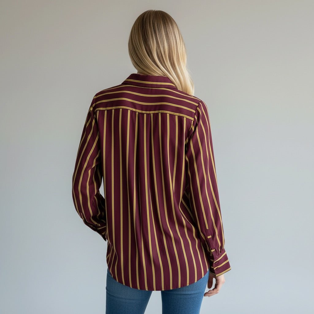 CAMICIA A RIGHE FLUIDA DIXIE - XE BLU Abbigliamento Donna