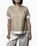 CAMICIA BICOLOR VICOLO - XE BLU ABBIGLIAMENTO