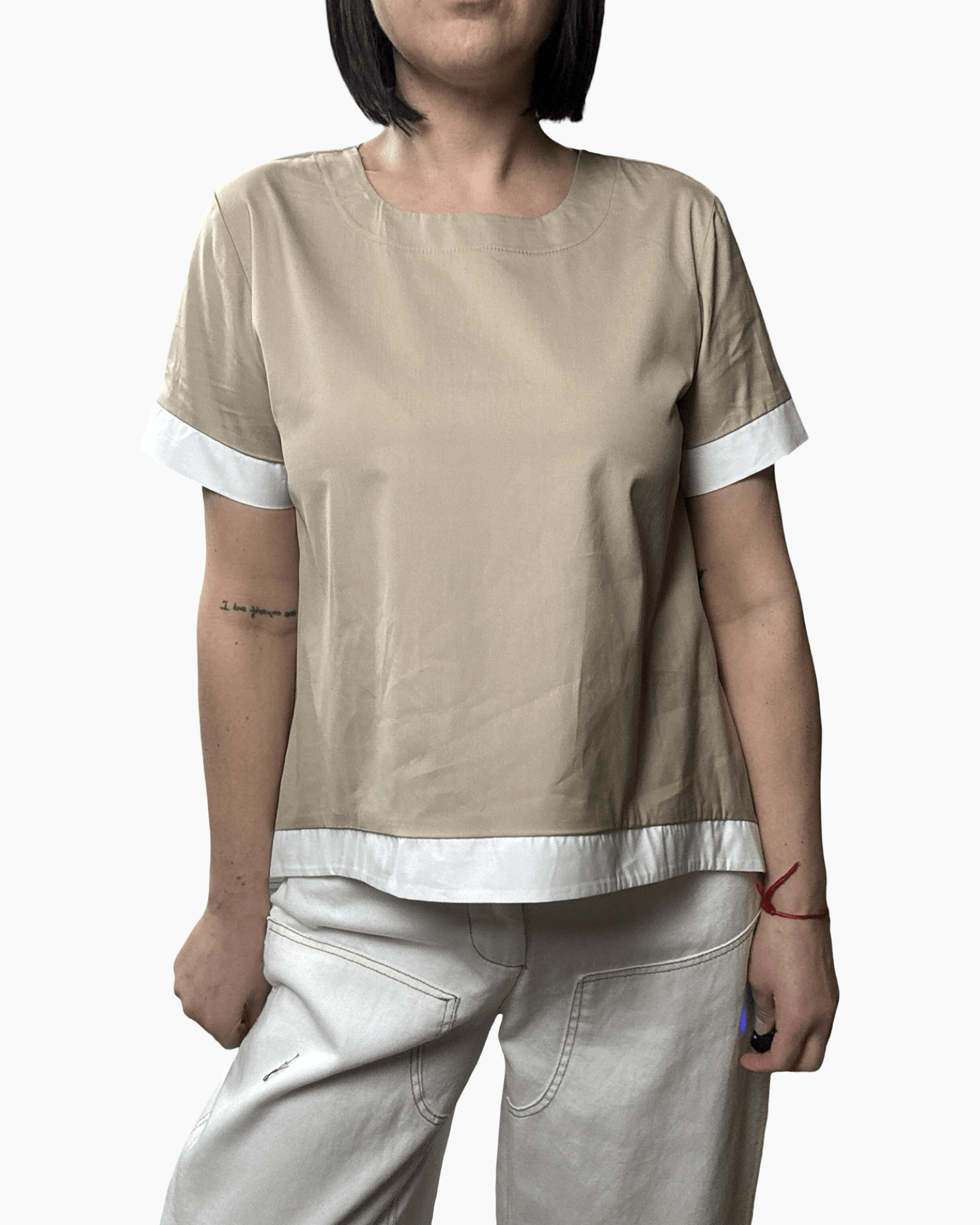 CAMICIA BICOLOR VICOLO - XE BLU ABBIGLIAMENTO