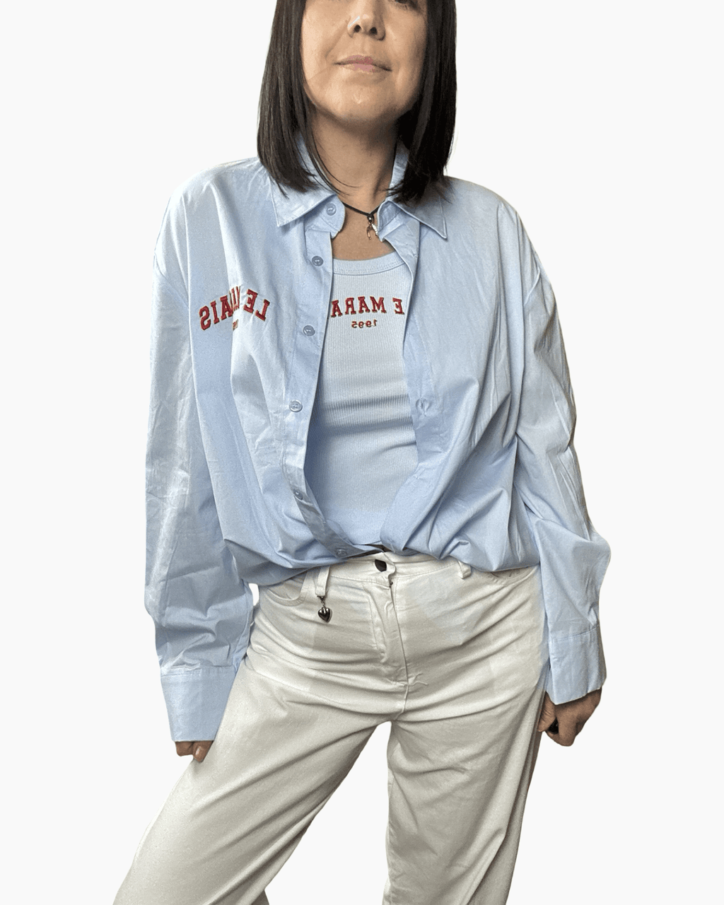 CAMICIA + CANOTTA LE MARAIS SUSY MIX - XE BLU ABBIGLIAMENTO
