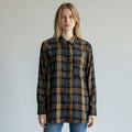CAMICIA CHECK VICOLO - XE BLU Abbigliamento Donna