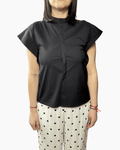 CAMICIA COLLO A COREANA VICOLO - XE BLU ABBIGLIAMENTO