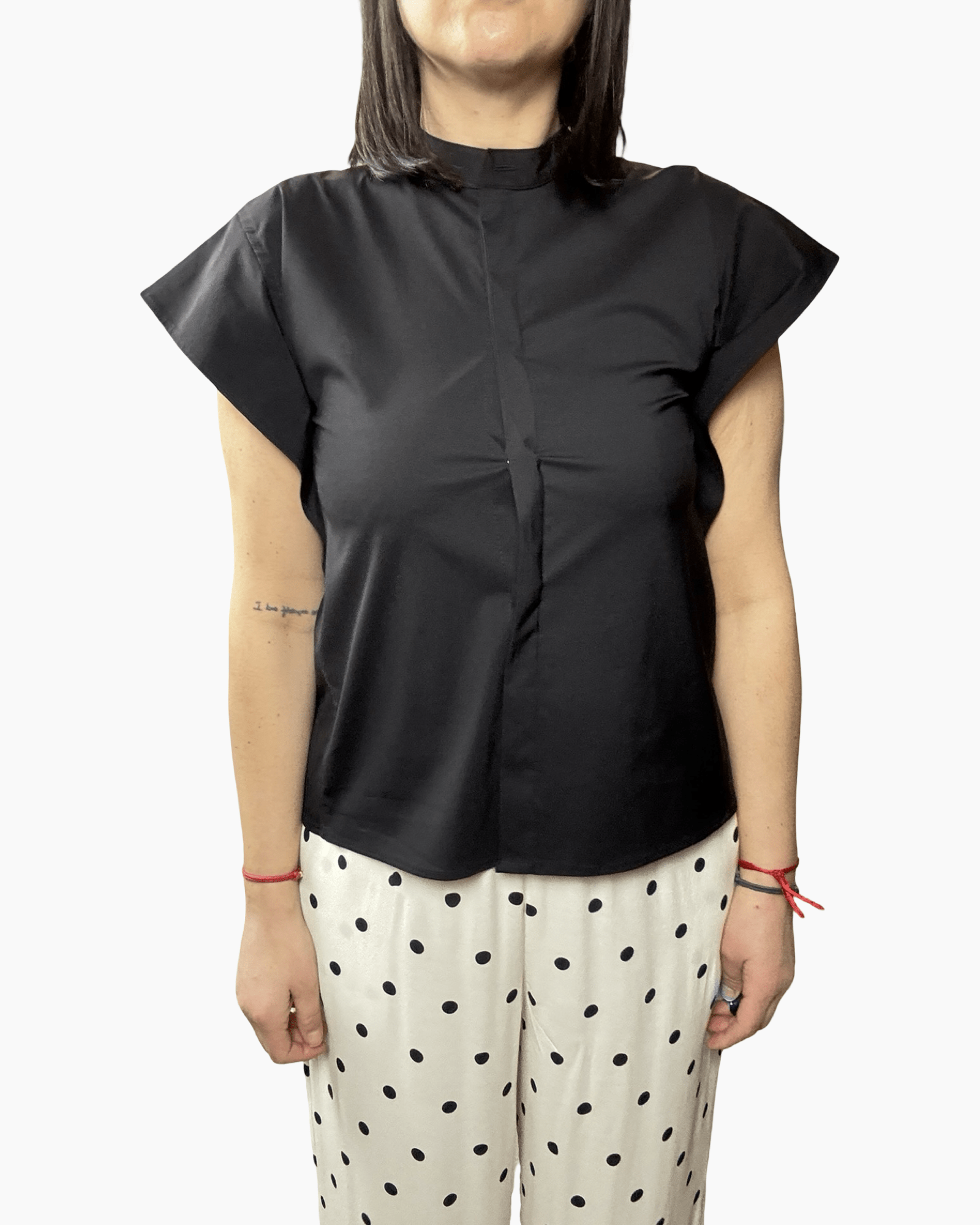 CAMICIA COLLO A COREANA VICOLO - XE BLU ABBIGLIAMENTO