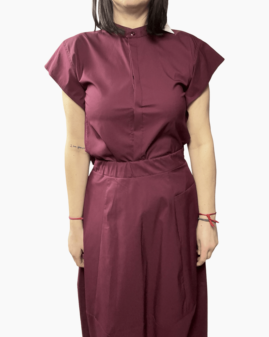 CAMICIA COLLO A COREANA VICOLO - XE BLU ABBIGLIAMENTO