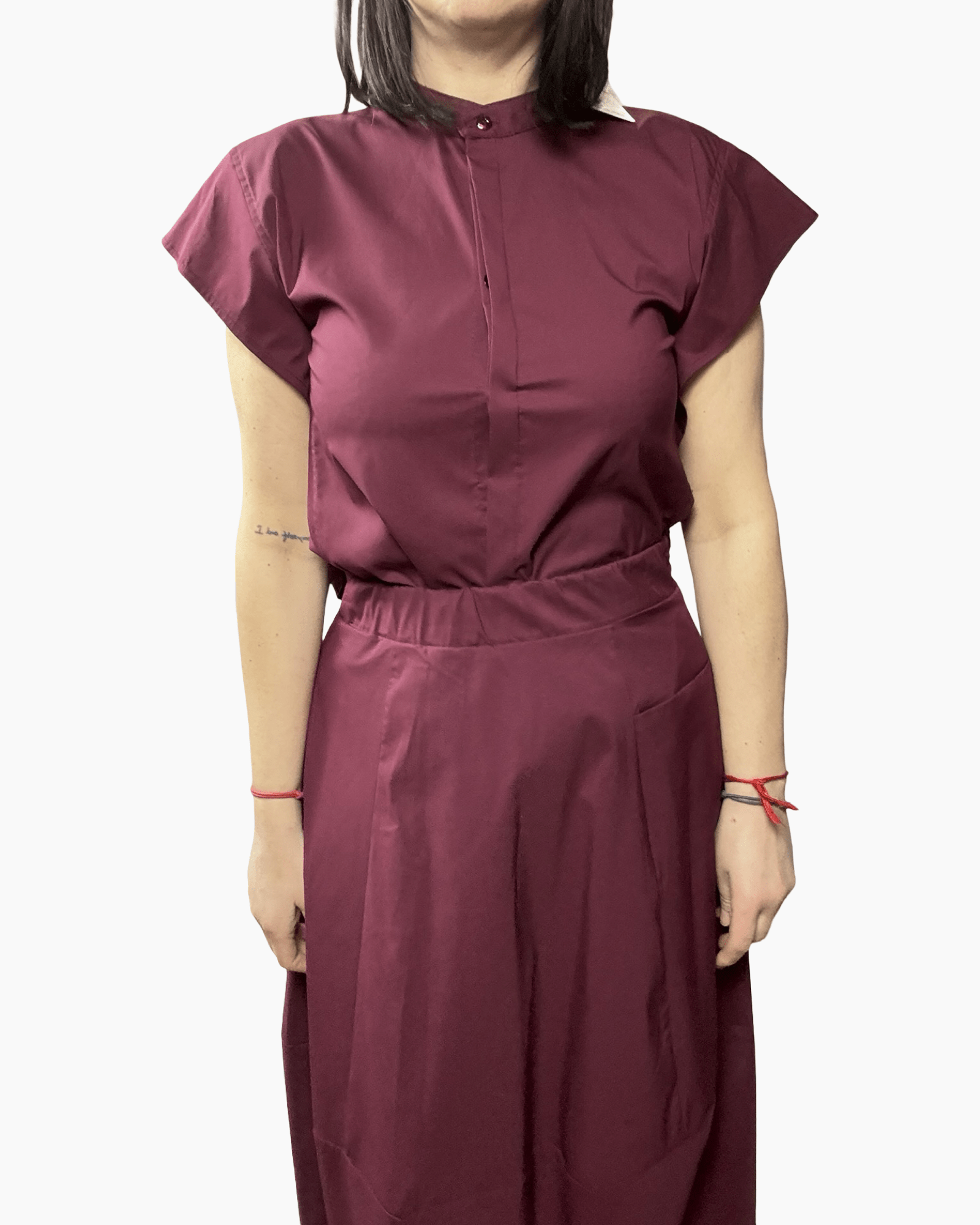 CAMICIA COLLO A COREANA VICOLO - XE BLU ABBIGLIAMENTO