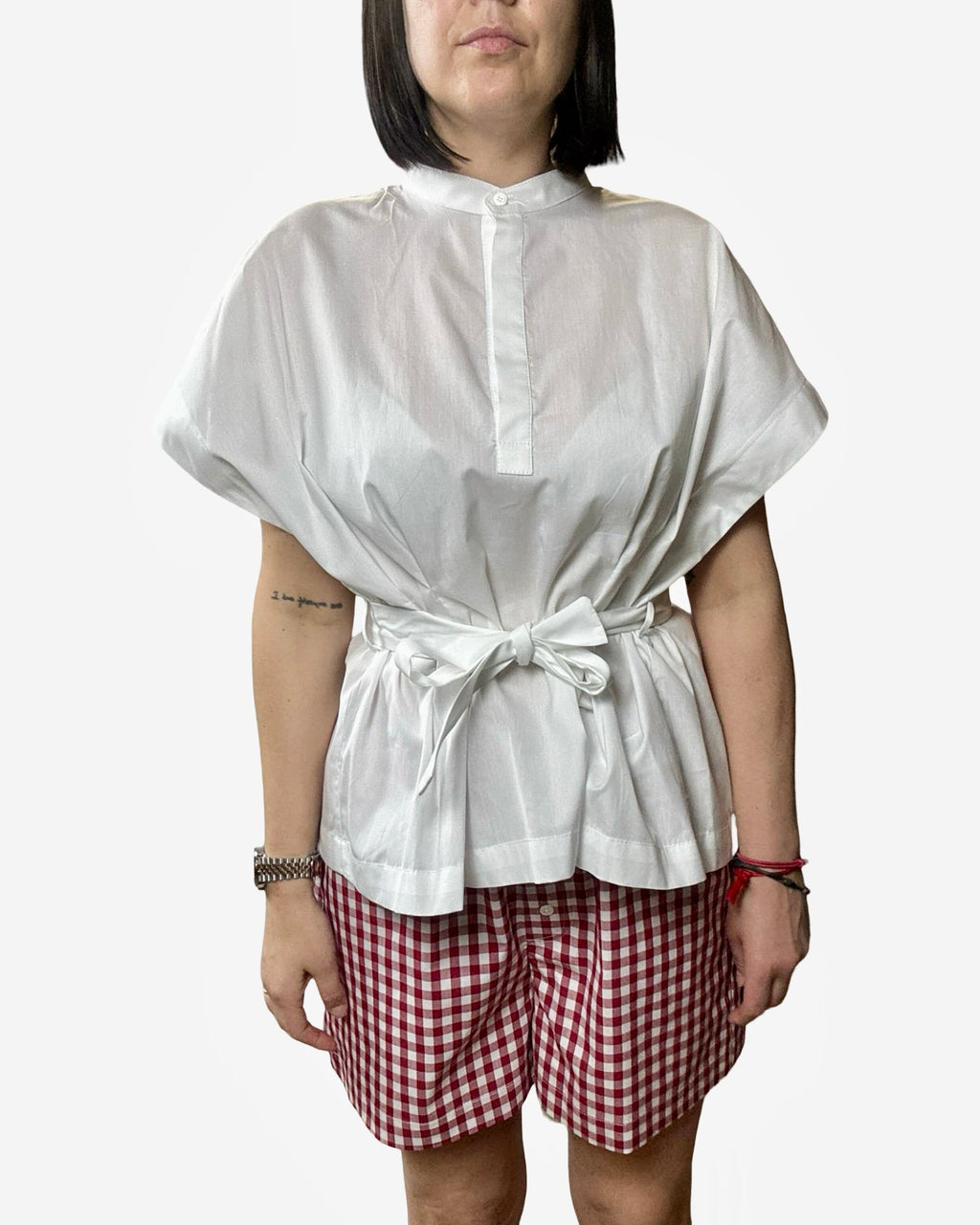 CAMICIA CON CINTUTA VICOLO - XE BLU ABBIGLIAMENTO