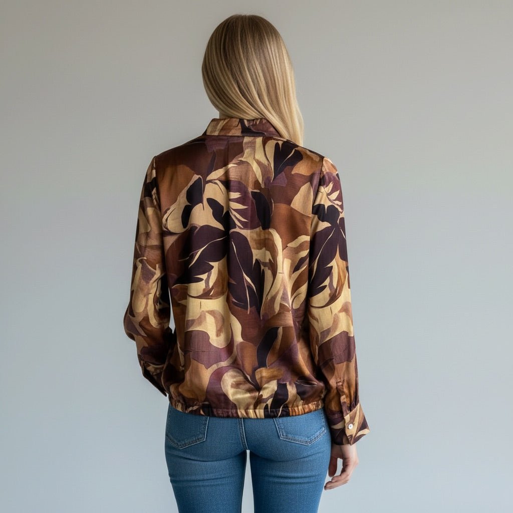 CAMICIA CON COULISSE SUSY MIX - XE BLU Abbigliamento Donna