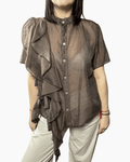 CAMICIA CON ROUGES SUSY MIX - XE BLU ABBIGLIAMENTO
