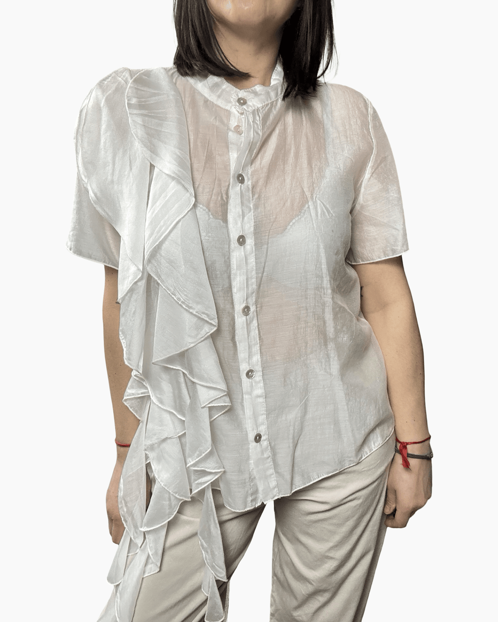 CAMICIA CON ROUGES SUSY MIX - XE BLU ABBIGLIAMENTO