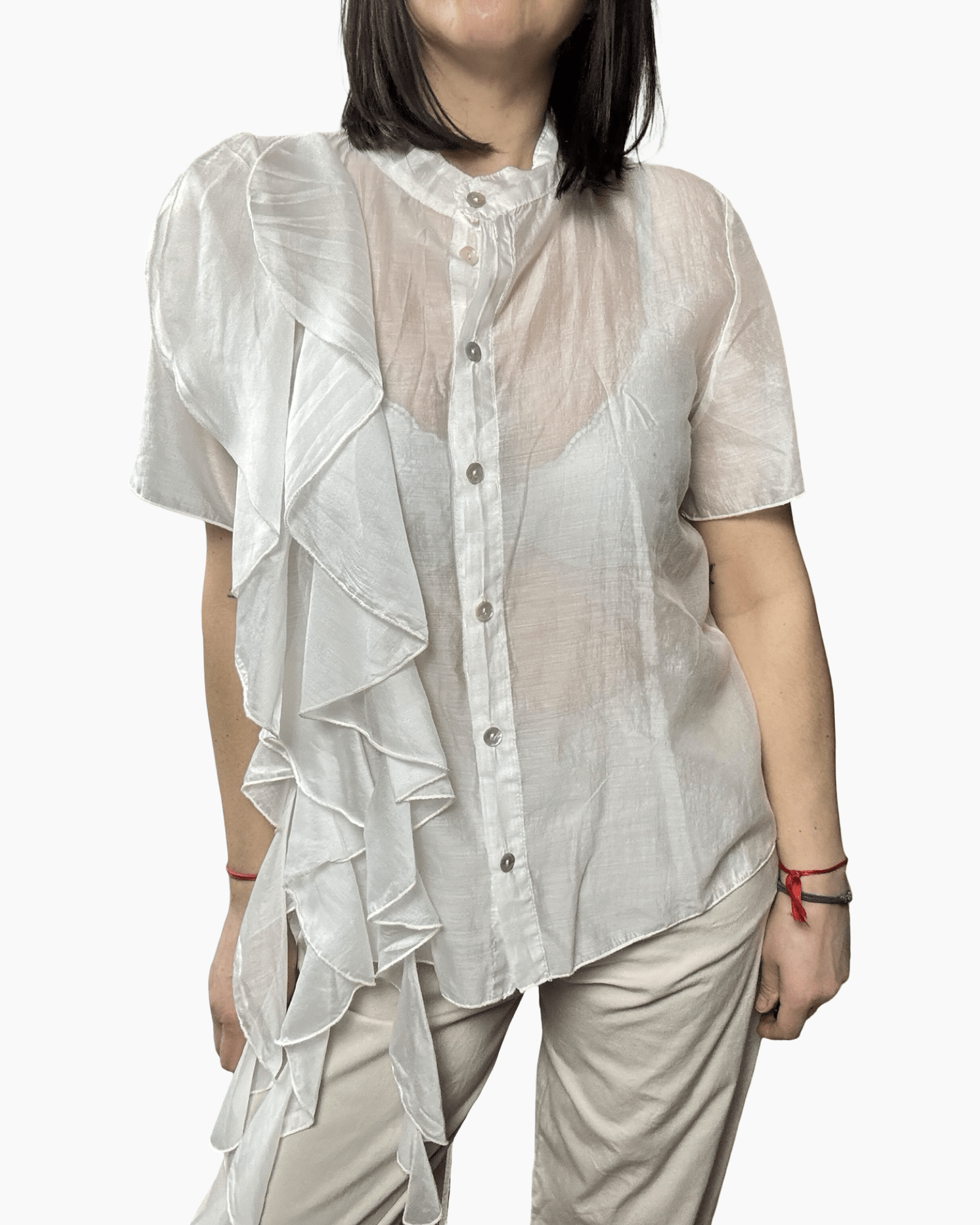 CAMICIA CON ROUGES SUSY MIX - XE BLU ABBIGLIAMENTO