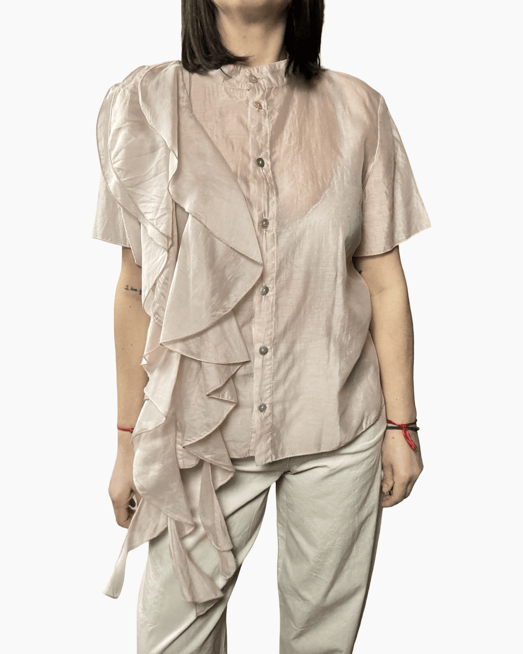CAMICIA CON ROUGES SUSY MIX - XE BLU ABBIGLIAMENTO