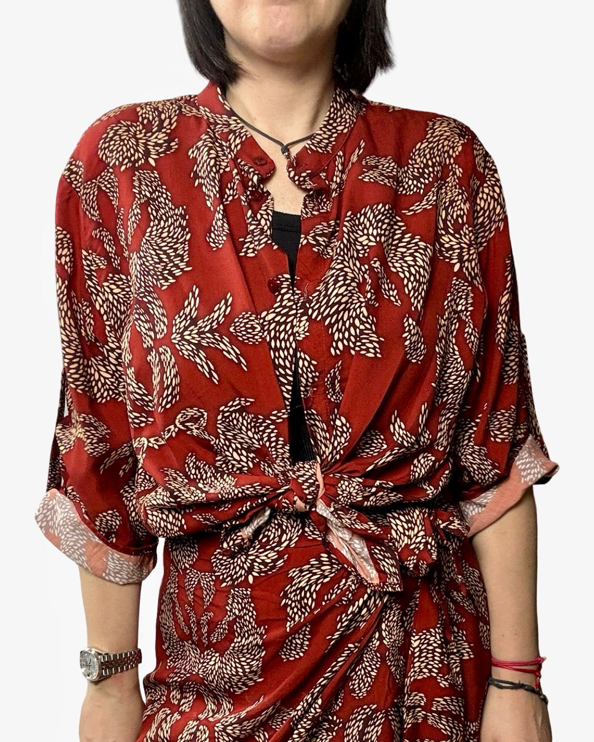 CAMICIA ETNICA HAVEONE - XE BLU ABBIGLIAMENTO